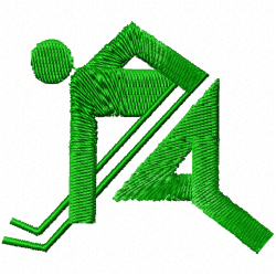 Sports Silhouette Embroidery Design 1